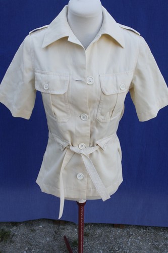 Veste saharienne femme beige