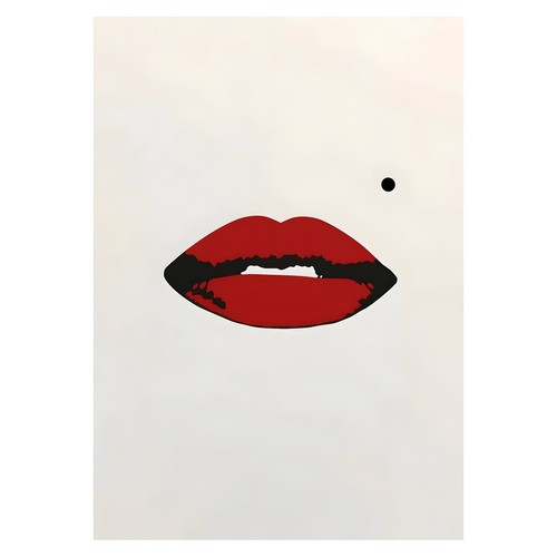 Affiche minimaliste lèvres - affiche,