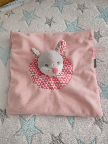 Doudou plat carré souris gris - doudou,