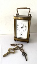Pendule de voyage avec réveil carriage clock Napoleon III Empire France Suisse