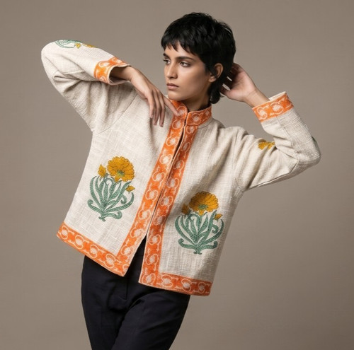 Veste femme coton imprimé - veste,
