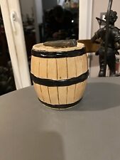 Pot jarre à Tabac, Cigare tonneau Céramique signé à identifier. vintage fumeur