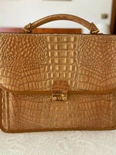 VINTAGE SAC RIPANI CUIR MEDECIN ANCIENNE CROCO DOCTOR'S BAG CROCODILE RARE