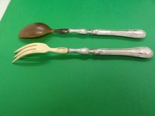 Couverts à Salade Manches en argent fourré Poinçon Minerve