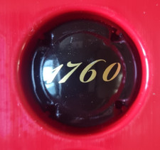 capsule champagne LANSON n°120 fond noir 1760 or