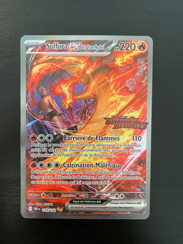 Carte pokémon sulfura ex - sulfura, de