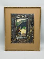 Tableau Gouache Signé Pierre