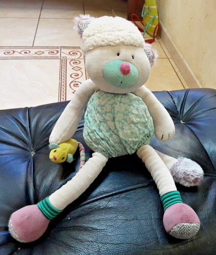 Doudou peluche ours souris - doudou,