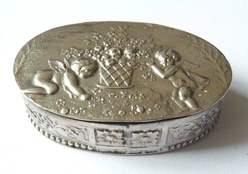 Petite boite argent - petite, massif