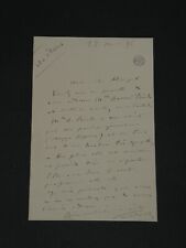 Emile Paladilhe-Lettre autographe signée adressée à Heugel  1896