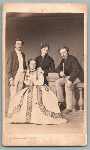 Cdv famille aristocrates - cdv,