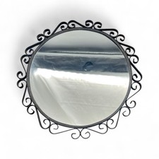 Miroir en acier vintage style soleil fer forgé