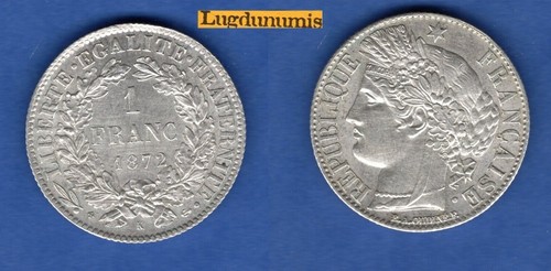 Franc cérès 1872 k - 1,