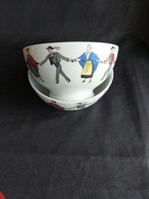 Bols en porcelaine  de Limoges décor bretons bretonnes 