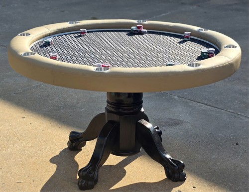 Round poker table led - 54",
