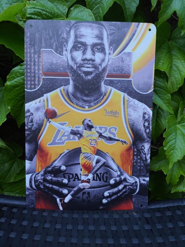 Plaque métal basket ball king