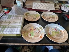 Lot de 4 assiettes  a dessert “Country Corner” decoration et emotion