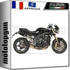 GPR 2 POT D ECHAPPEMENT HOMOLOGUE FURORE NOIR TRIUMPH SPEED TRIPLE 1050 2009 09