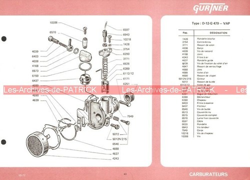 Vap 610 type g 479 - 610,