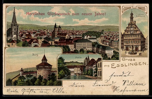 Lithographie esslingen - esslingen, /