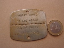 insigne plaque identite militaire soldat  1991 ( ref 300  )