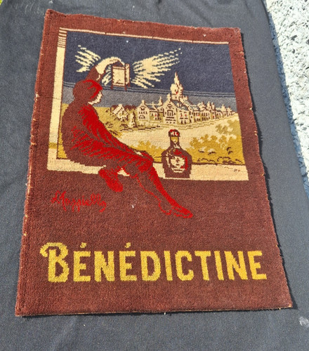 Ancien tapis publicitaire - ancien,