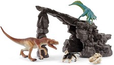 SCHLEICH, Kit de dinosaures avec grotte, échelle , SHL41461