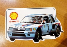 autocollant SHELL Peugeot Talbot 205 GTI 205 turbo 16 T16 rallye sticker 1983