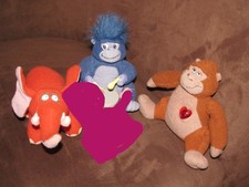 lot doudou  3 peluches TARZAN