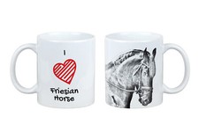 Cheval frison I kubekz koniem J'aime Art-Dog