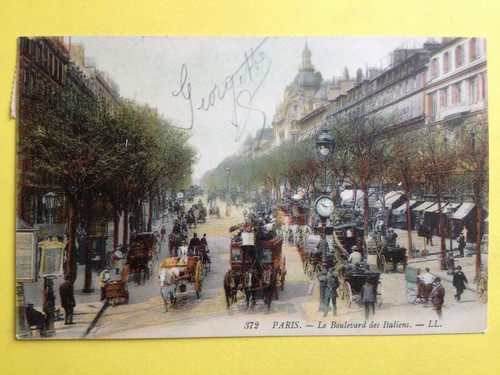 Cpa paris 1908 transport - paris,