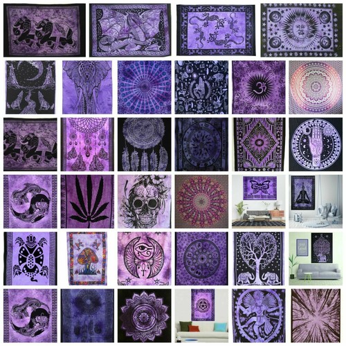 Tapisserie murale violette