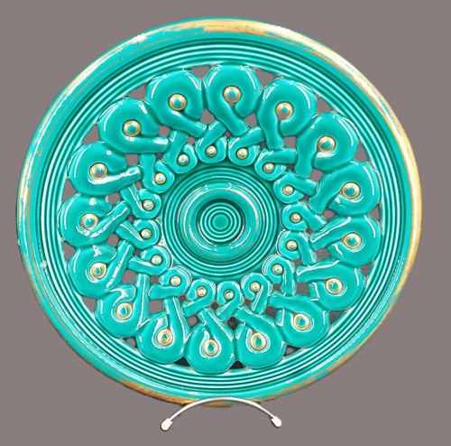 Plat faïence années 1950 - plat,