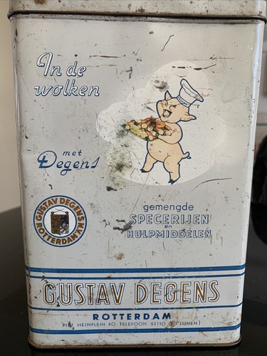 Old tin box - old,