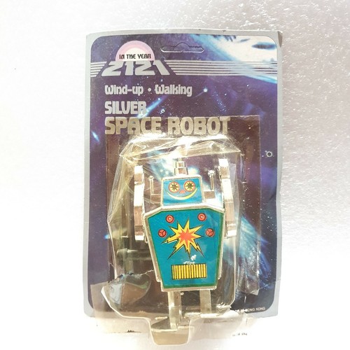 Vintage robot silver - robot, space