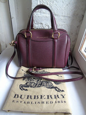 Burberry authentic women's leather bag cross body - handle used good condition