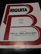 Partition vintage  " Riquita "