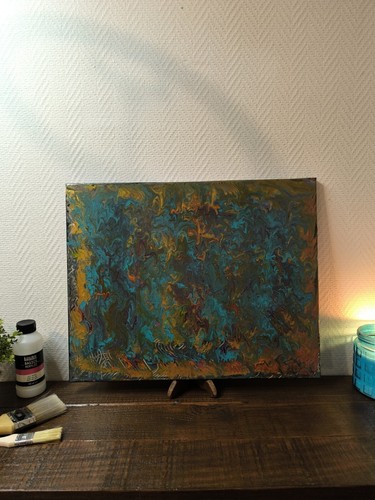 Peinture pouring sur - pouring,