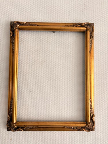 Cadre rectangulaire doré - cadre, bois