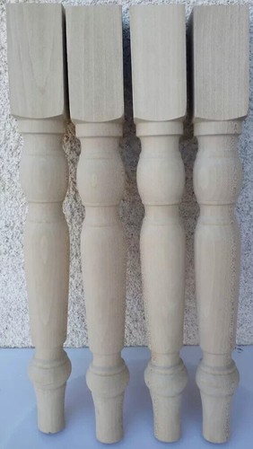 Pieds bois tournés x 90 - en,