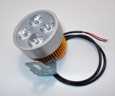 petit phare 4 LED 12v 1200 Lumen moto quad additionnel alu