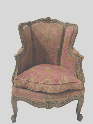 Fauteuil finement sculptée - fauteuil,