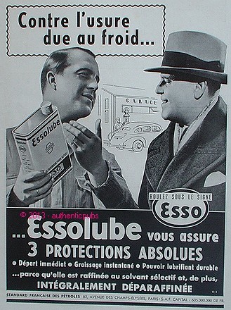 Publicite esso essolube - publicite,