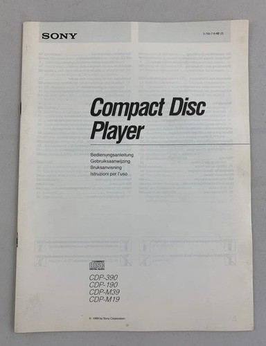 Sony cdp 390 - sony, cdp-390