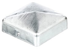 205805 Capuchon pour poteau en bois | forme plate | galvanisé à chaud | 70 x ...