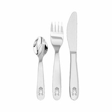 HABA Couverts Pingouin 3 pièces Fourchette Cuillère Couteau Enfant Set de cou...