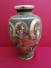 Grand vase Pied de lampe Satsuma Japon début XXe  Très bon état hauteur 31 cms