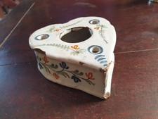 ENCRIER ANCIEN FAIENCE XVIIIeS FAIENCE DE NEVERS DANS L ETAT AUTHENTIQUE EPOQUE