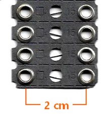 X4 recharge 15A pour porte fusible en porcelaine Legrand réf 283 15