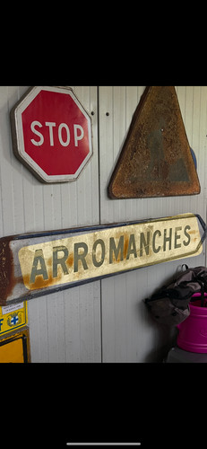 Panneau signalisation ancien - signalisation,